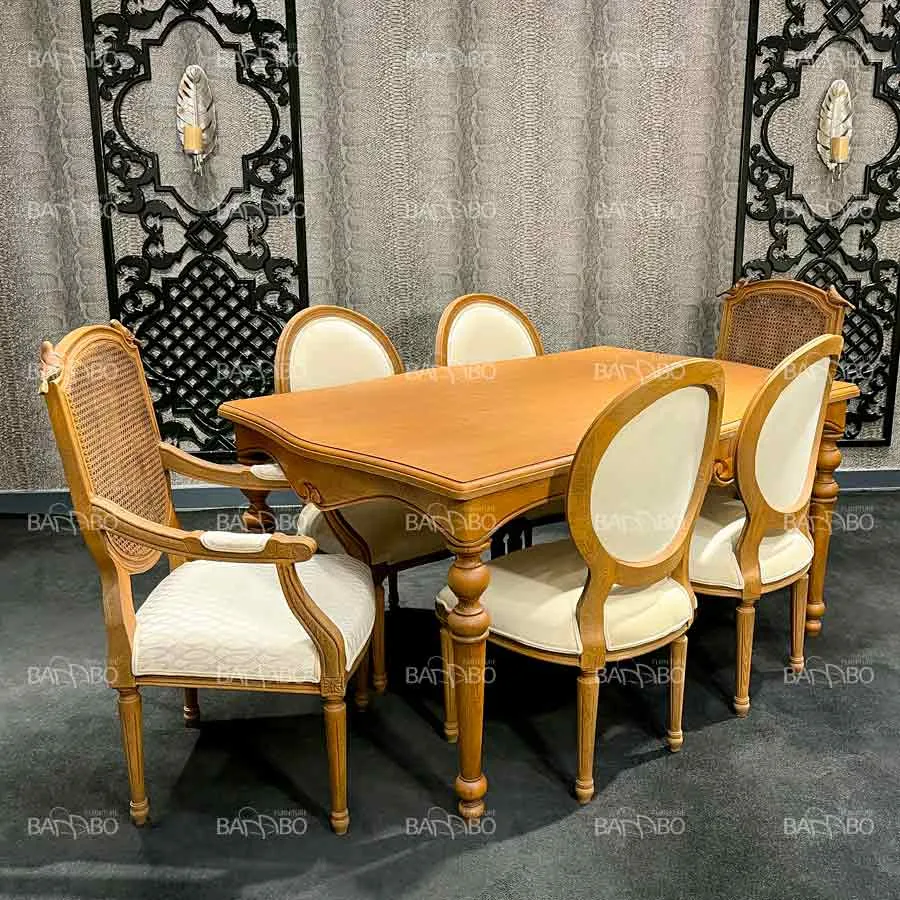 میز غذاخوری چوبی