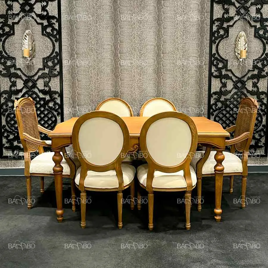 میز غذاخوری چوبی