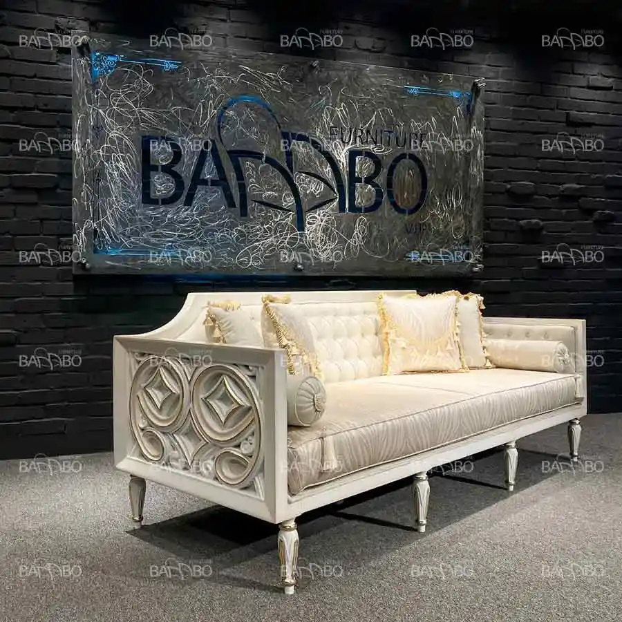 مبل چستر دانتل سفید 4 مبل چستر دانتل سفید - Image 4