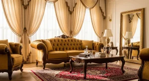 مبل کلاسیک طلایی یا نقره‌ای؟ راهنمای انتخاب برای دکوراسیون لوکس