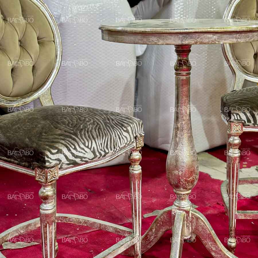 میز و صندلی قهوهخوری کاجی 2 میز و صندلی قهوهخوری کاجی - Image 2