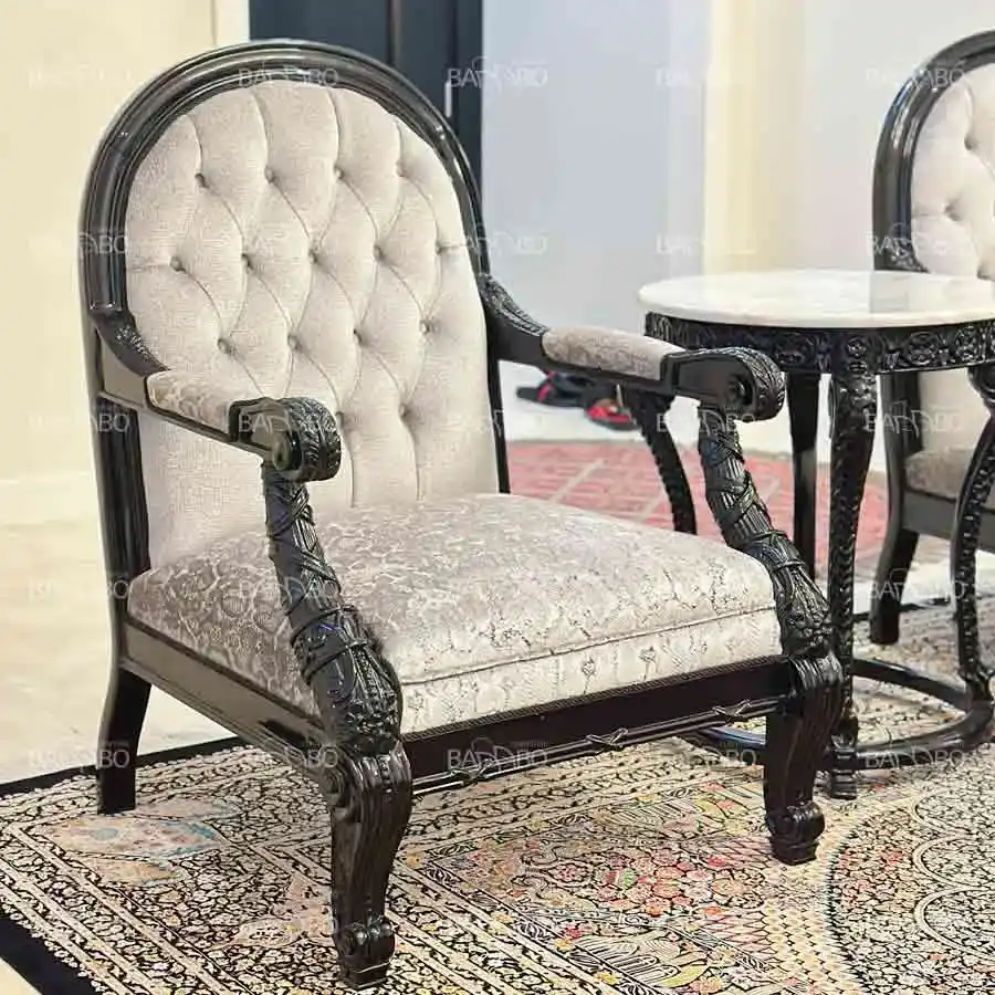 سرویس مبلمان مایا مشکی سفید 4 سرویس مبلمان مایا مشکی سفید