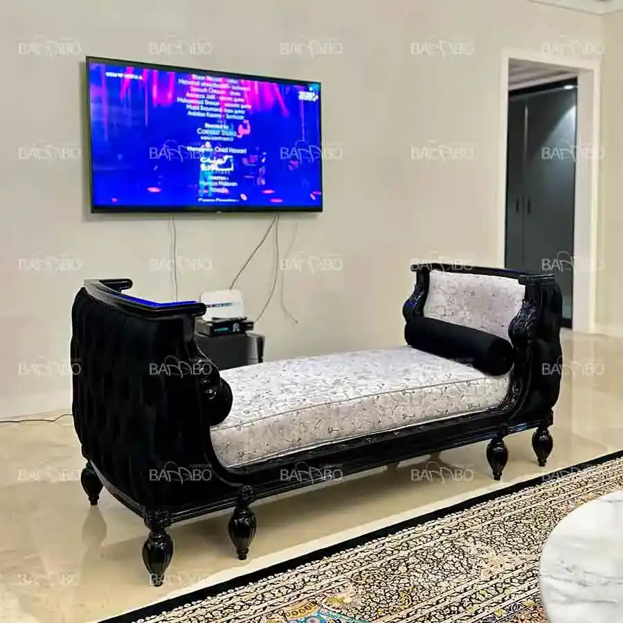 سرویس مبلمان مایا مشکی سفید 2 سرویس مبلمان مایا مشکی سفید