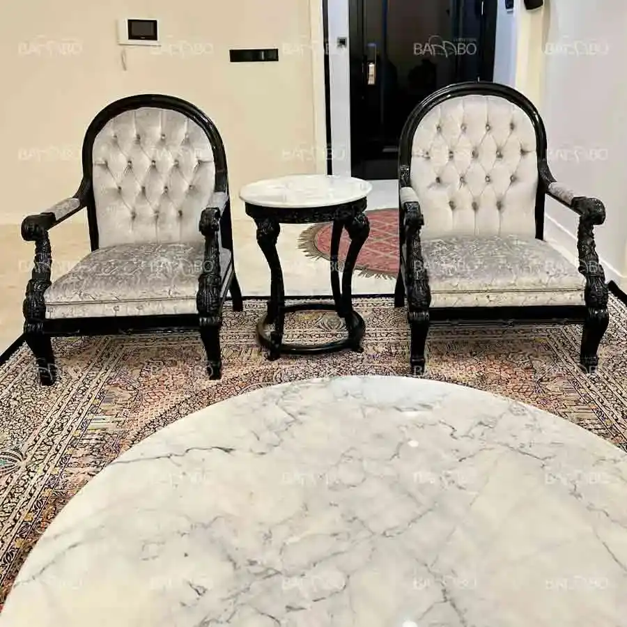 سرویس مبلمان مایا مشکی سفید 3 سرویس مبلمان مایا مشکی سفید