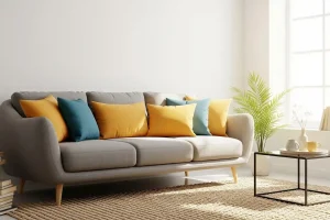 چگونه رنگ کوسن‌ها را با مبل هماهنگ کنیم؟