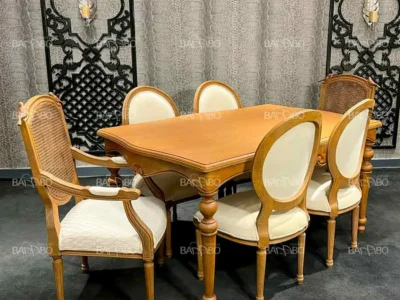 غذاخوری تورین قایقی میز غذاخوری چوبی