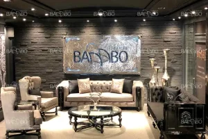 ست مبلمان سناتور طوسی مشکی مبل کلاسیک مدرن