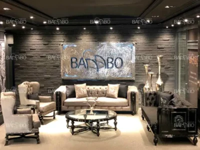 ست مبلمان سناتور طوسی مشکی مبل کلاسیک مدرن