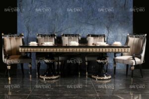 میز غداخوری  لیانا مشکی میز غداخوری کلاسیک