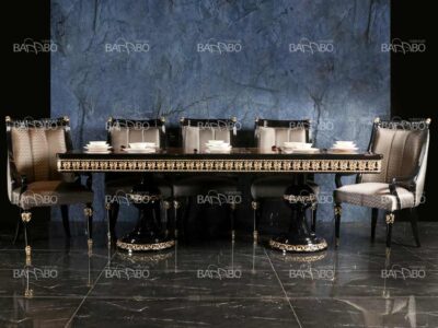 میز غداخوری  لیانا مشکی میز غداخوری کلاسیک