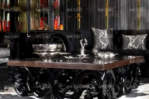 جلو مبلی چوبی