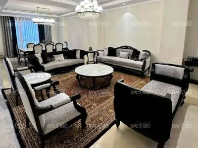 سرویس مبلمان مایا مشکی سفید